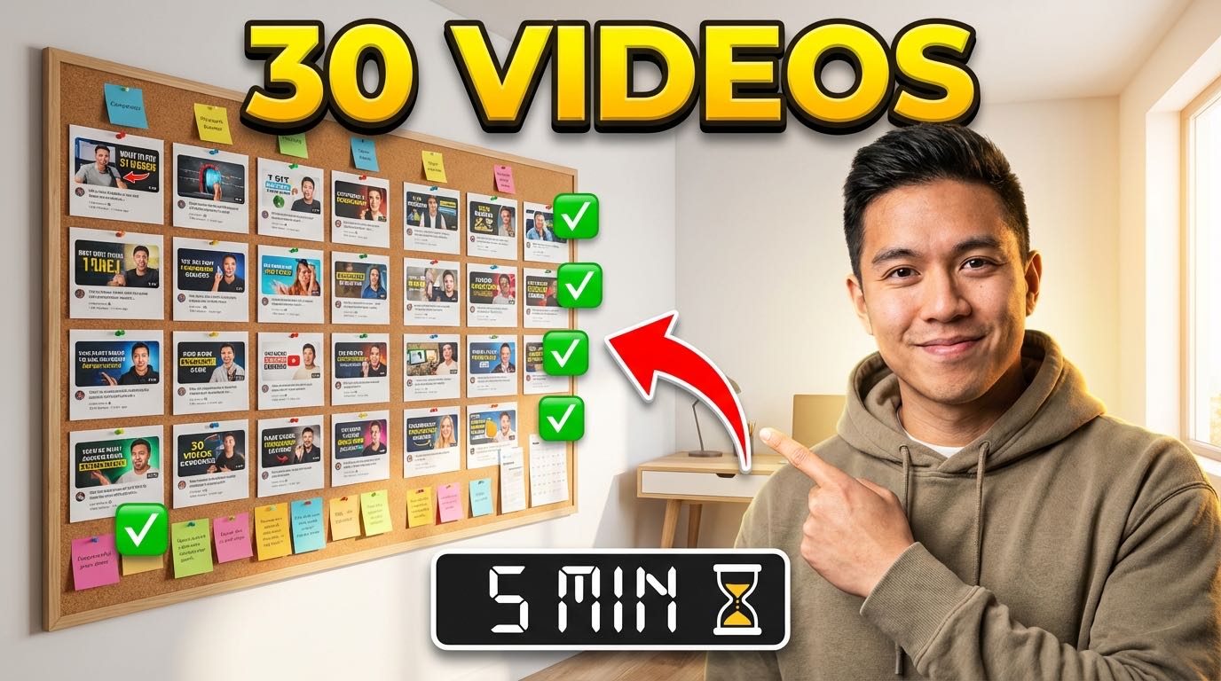 Content Planung für YouTube: So planst du 30 Videos im Voraus